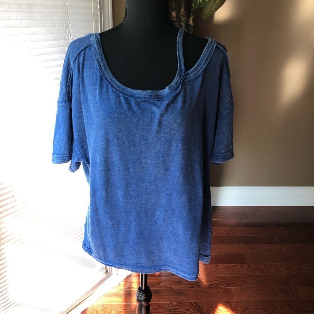 Free People Blue Lagoon Shirt NWT